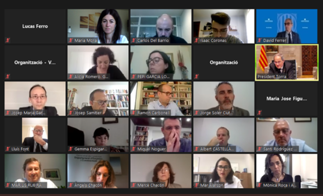 Reunión telemática para el Pacto Nacional para la sociedad del conocimiento.