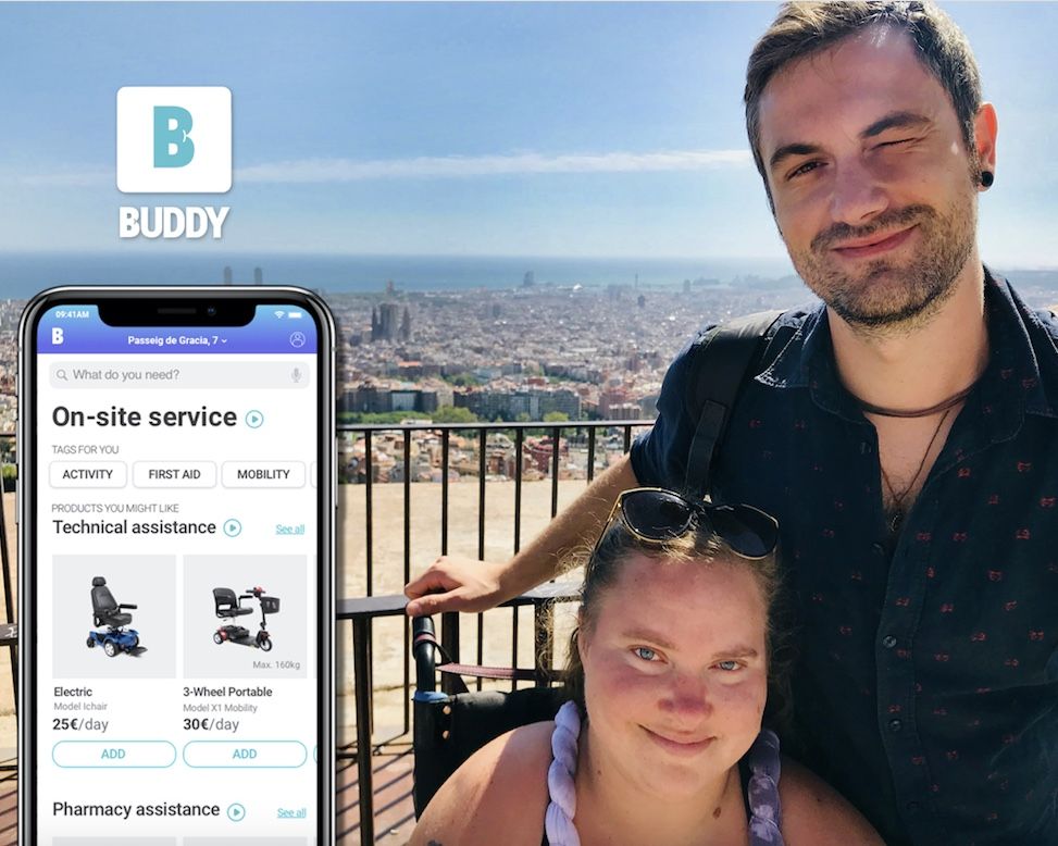 Fabian Krämer, fundador de Buddy, i la seva amiga Verena | Cedida Fabian Krämer, fundador de Buddy, i la seva amiga Verena | Cedida