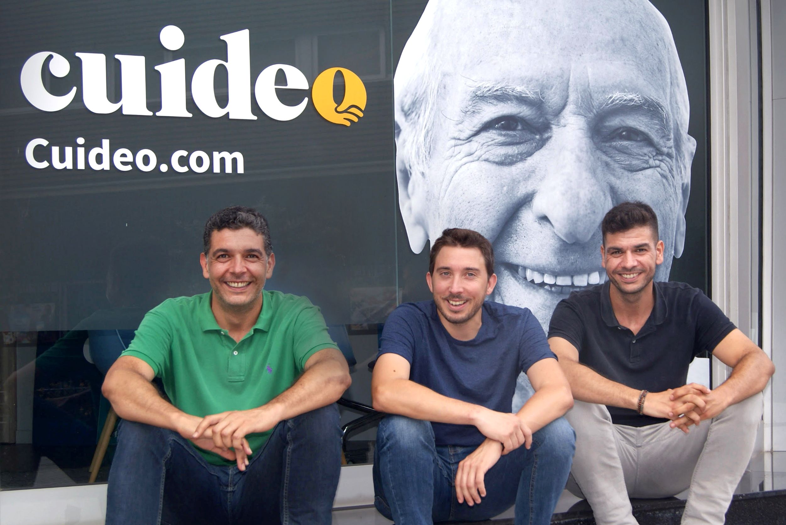 Roberto Valdés, Adrià Buzón y Alejandro Valdés, cofundadores de Cuideo | Cedida Roberto Valdés, Adrià Buzón y Alejandro Valdés, cofundadores de Cuideo | Cedida