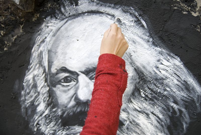 Una pintura de Karl Marx. | Flickr