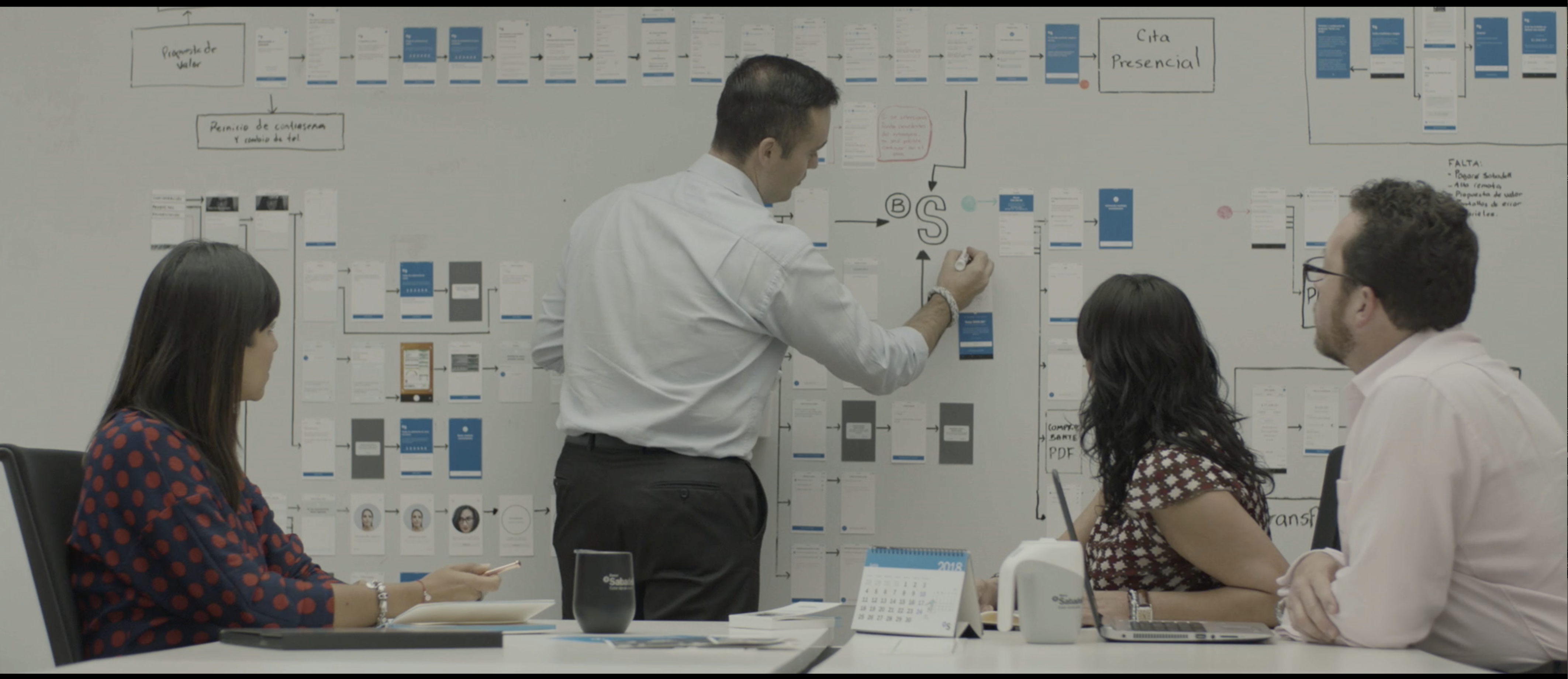 Equipo del Banco Sabadell trabajando | Cedida Equipo del Banco Sabadell trabajando | Cedida