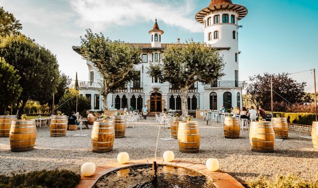 Les caves de Codorníu preparades per acollir un sopar d'Els Jardins de Codorníu | Cedida