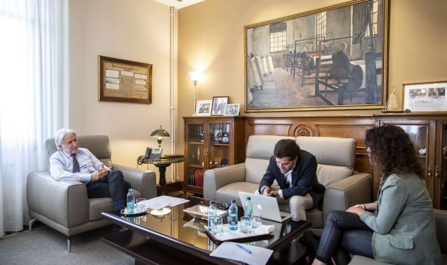 VIA Empresa entrevista Josep Sánchez Llibre dos dies abans de l'acte 'Construint ponts amb les infraestructures' | Àngel Bravo