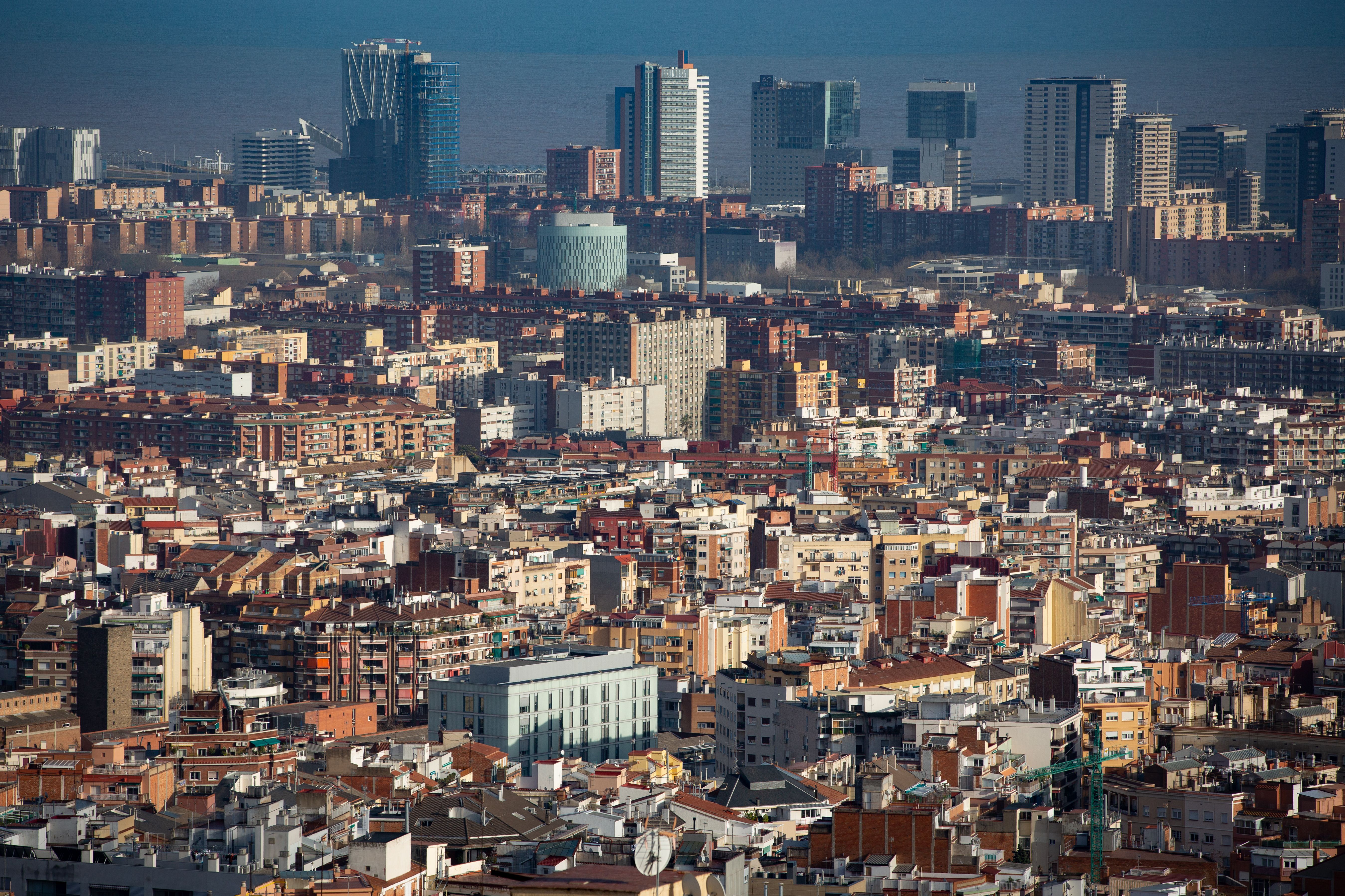 Imatge aèria d'habitatges de Barcelona | Europa Press Imatge aèria d'habitatges de Barcelona | Europa Press