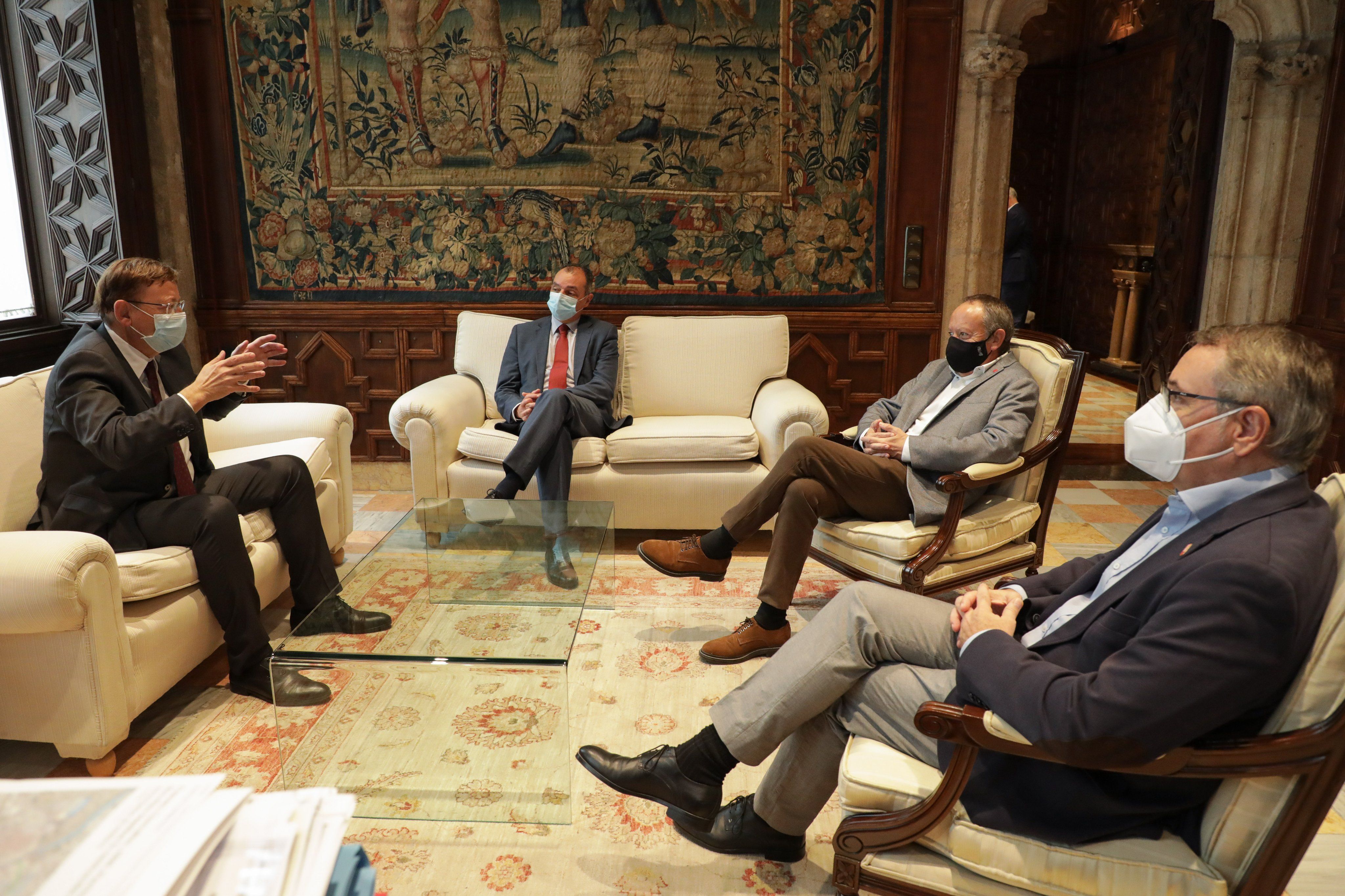 Imatge de la reunió urgent d'aquest dijous a València | @generalitat Imatge de la reunió urgent d'aquest dijous a València | @generalitat