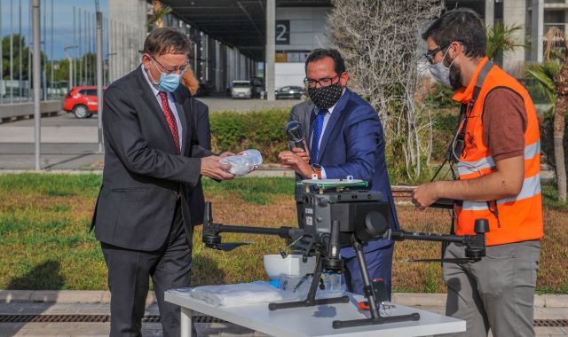 Puig, en la presentació del projecte de drons | UPV