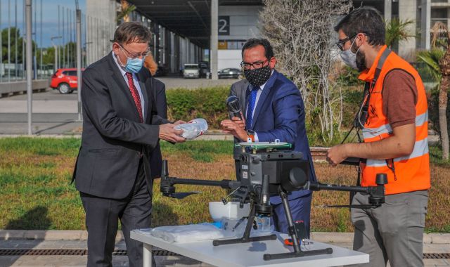 Puig, en la presentació del projecte de drons | UPV