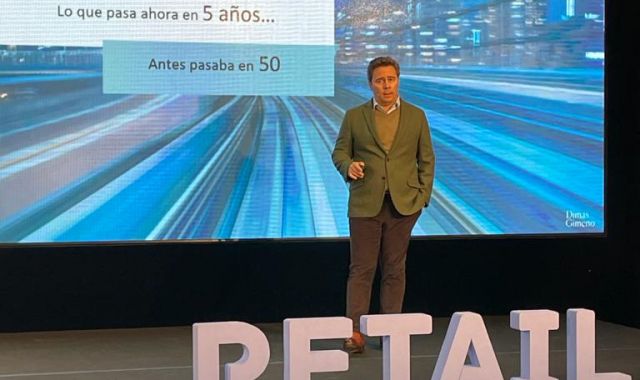 Dimas Gimeno, durant la seua participació al 'Retail future' | Susana Lluna 