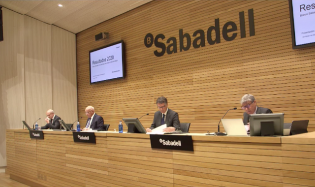 El Banc Sabadell presenta els resultats del 2020