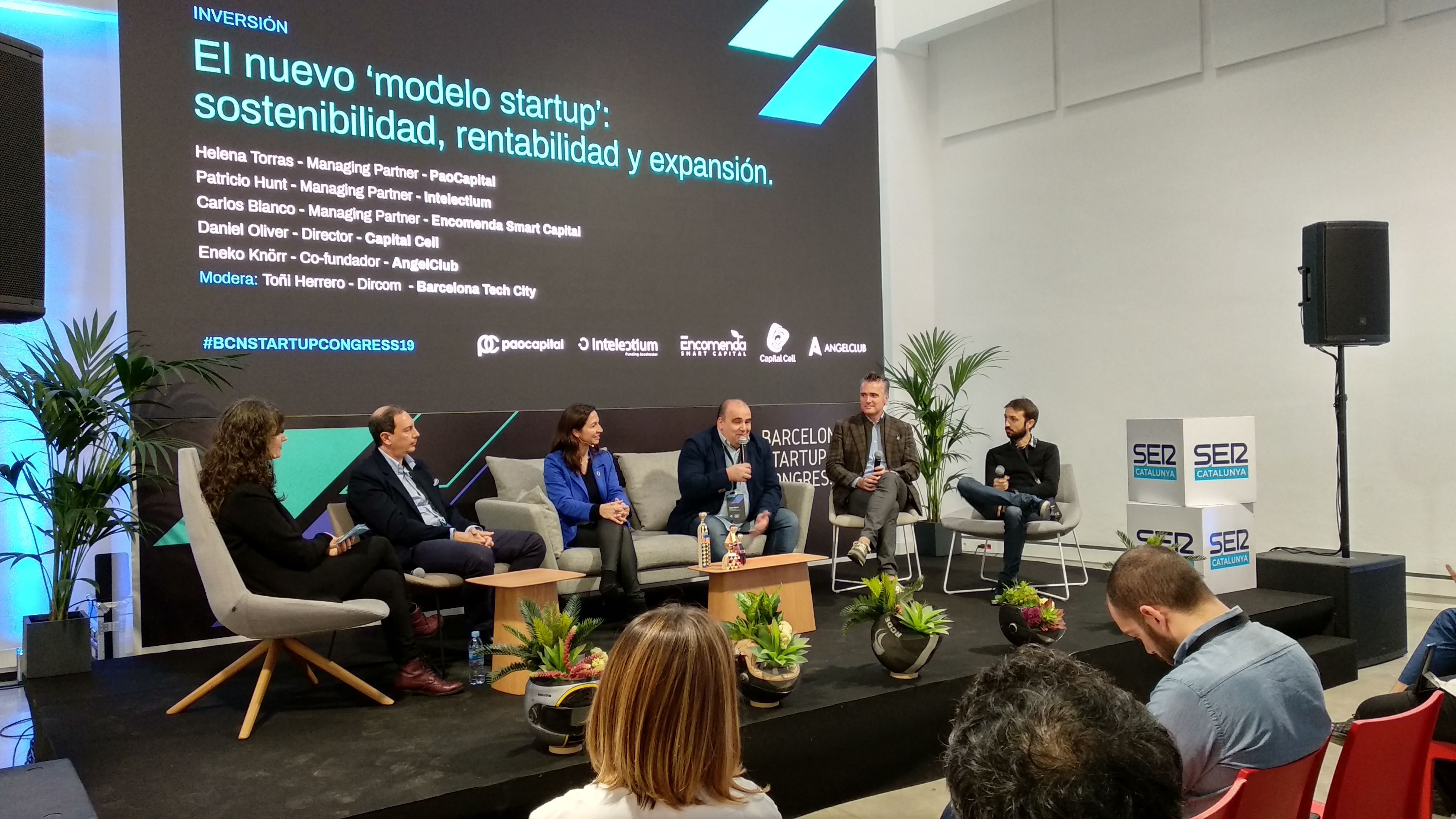 Taula rodona sobre inversió al Barcelona Startup Congress del 2019 Taula rodona sobre inversió al Barcelona Startup Congress del 2019