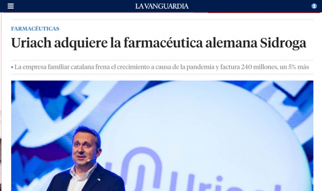 La Vanguardia sobre Uriach