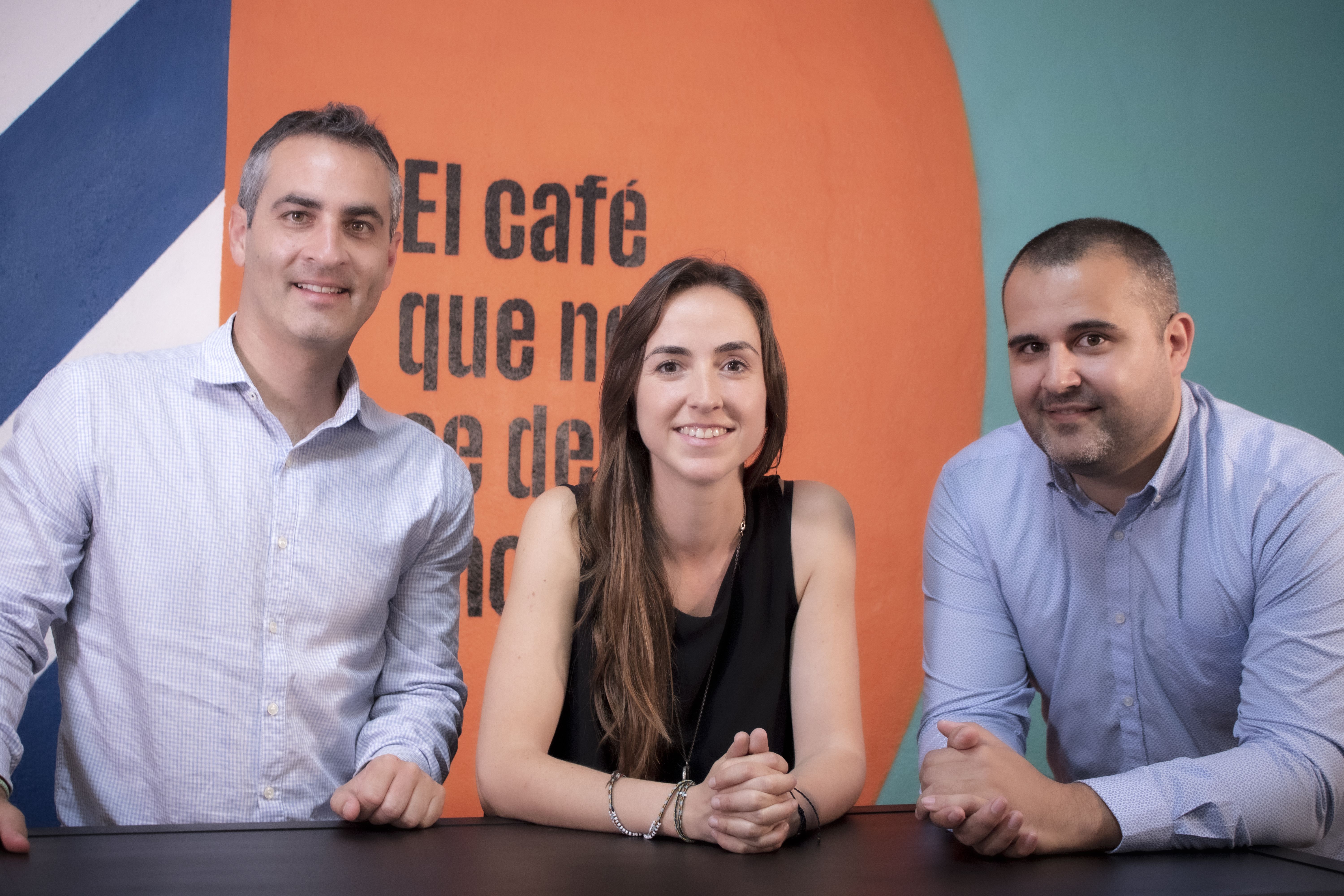 L'equip d'Incapto Coffee, format per Francesc Font, Beatriz Mesas i Joaquim Mach | Cedida