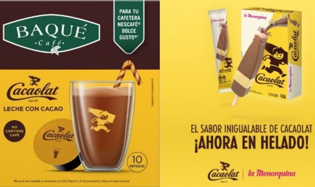 La càpsula i el gelat de Cacaolat
