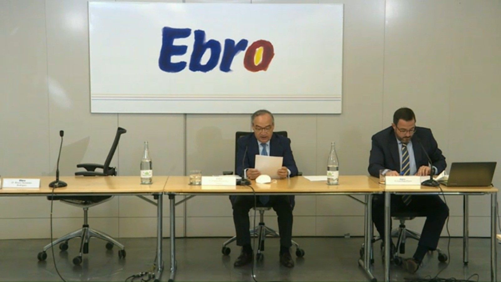 El presidente de Ebro Foods, Antonio Hernández Callejas, a la última junta telemática de accionistas | EPtica