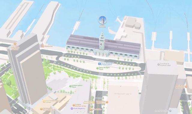 Els nous mapes 3D de l'aplicació d'Apple