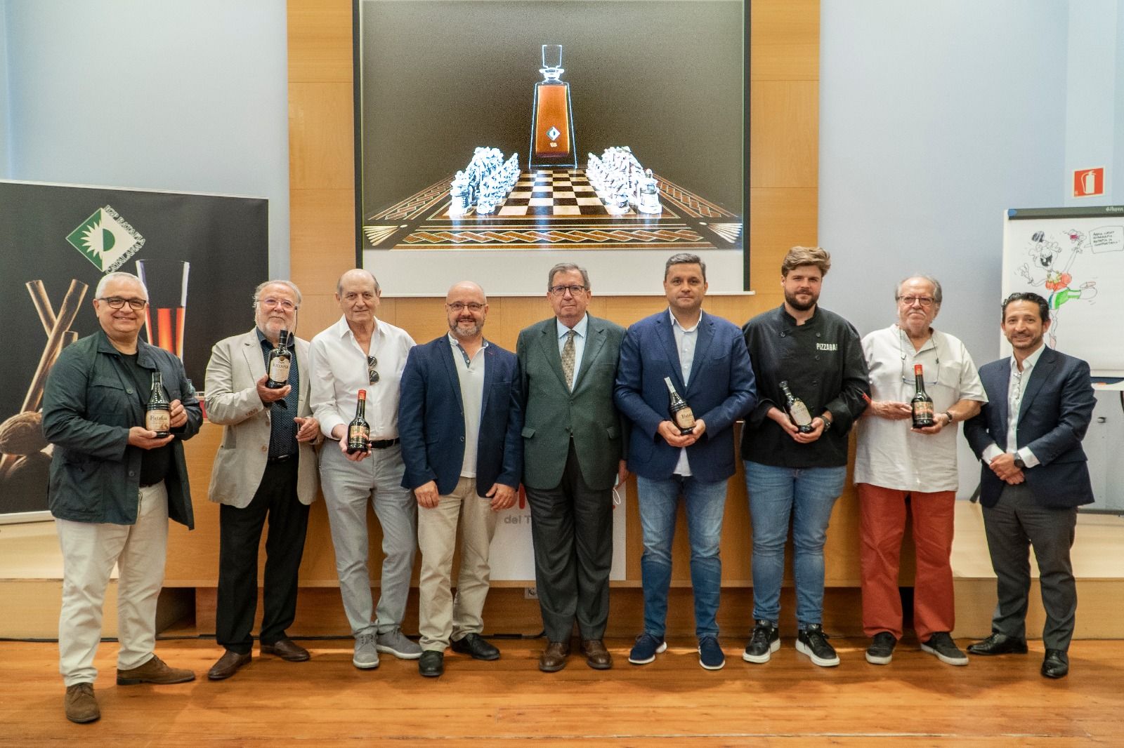 Els ponents de l'acte de presentació de la campanya estival de Ratafia Catalana, a la seu de Foment del Treball | Cedida