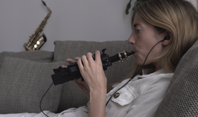 Travel Sax, la primera versión del instrumento electrónico de Odisei Music | Cedida Travel Sax, la primera versión del instrumento electrónico de Odisei Music | Cedida