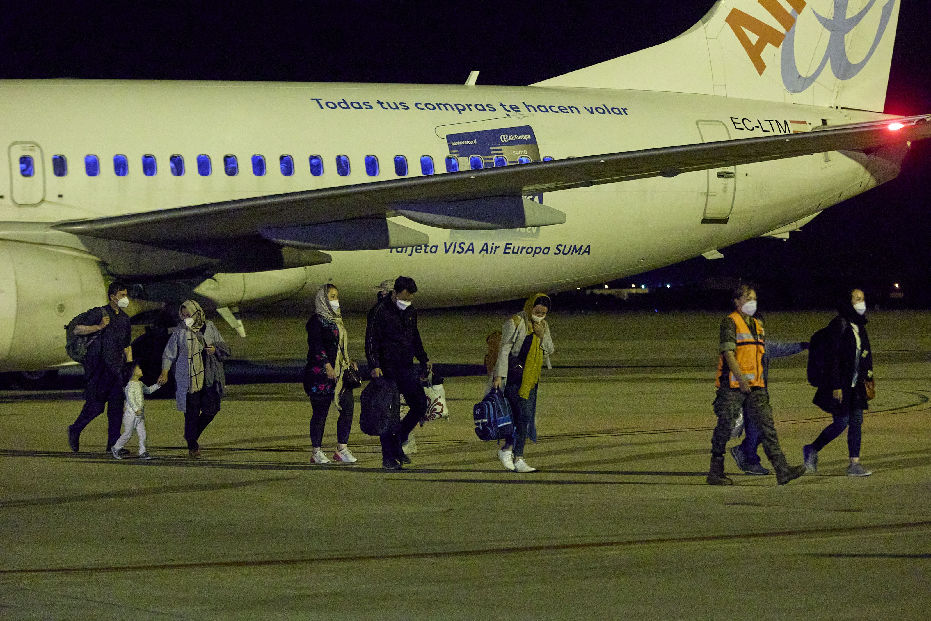 Refugiats afganesos arriben des de Kabul a Espanya | Europa Press Refugiats afganesos arriben des de Kabul a Espanya | Europa Press