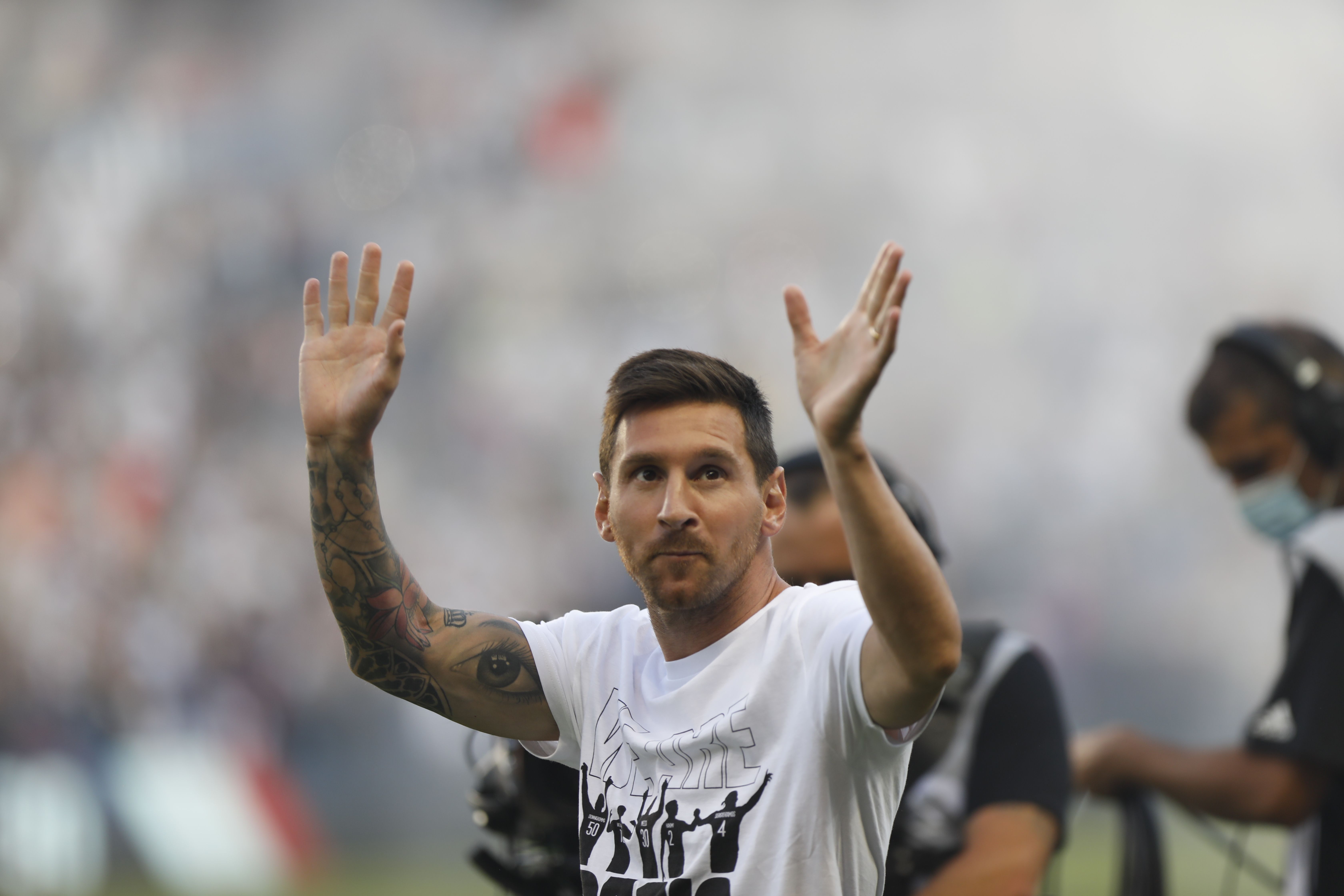 Leo Messi després de abandonar el Barça, en el primer partido liguero del Pares Saint Germain | Europa Press