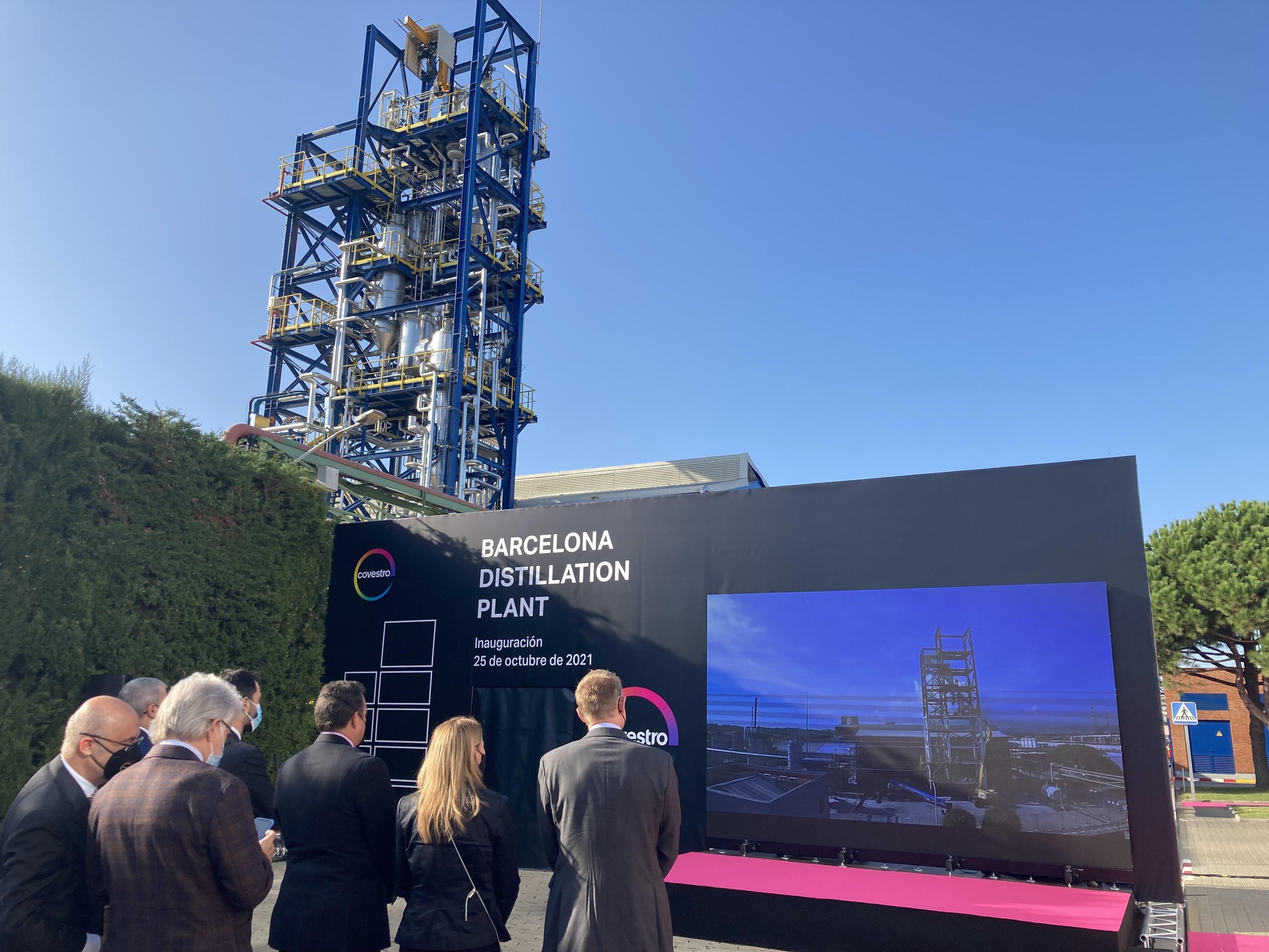 Las autoridades participantes a la inauguraicó de la nueva planta de Covestro | EP Las autoridades participantes a la inauguraicó de la nueva planta de Covestro | EP