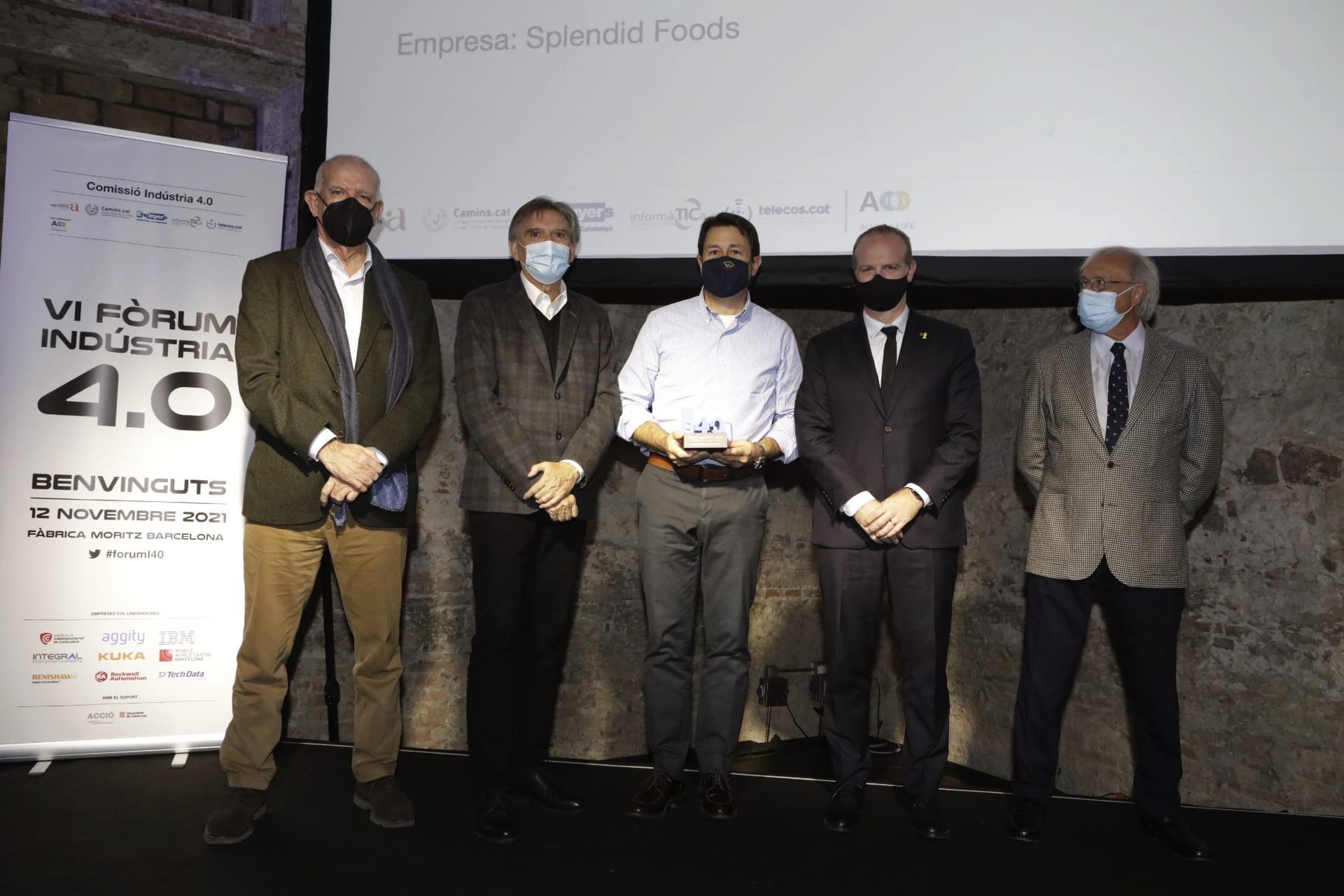 El acto de entrega del pulse Industria 4.0 de los Ingenieros Catalanes | Cedida