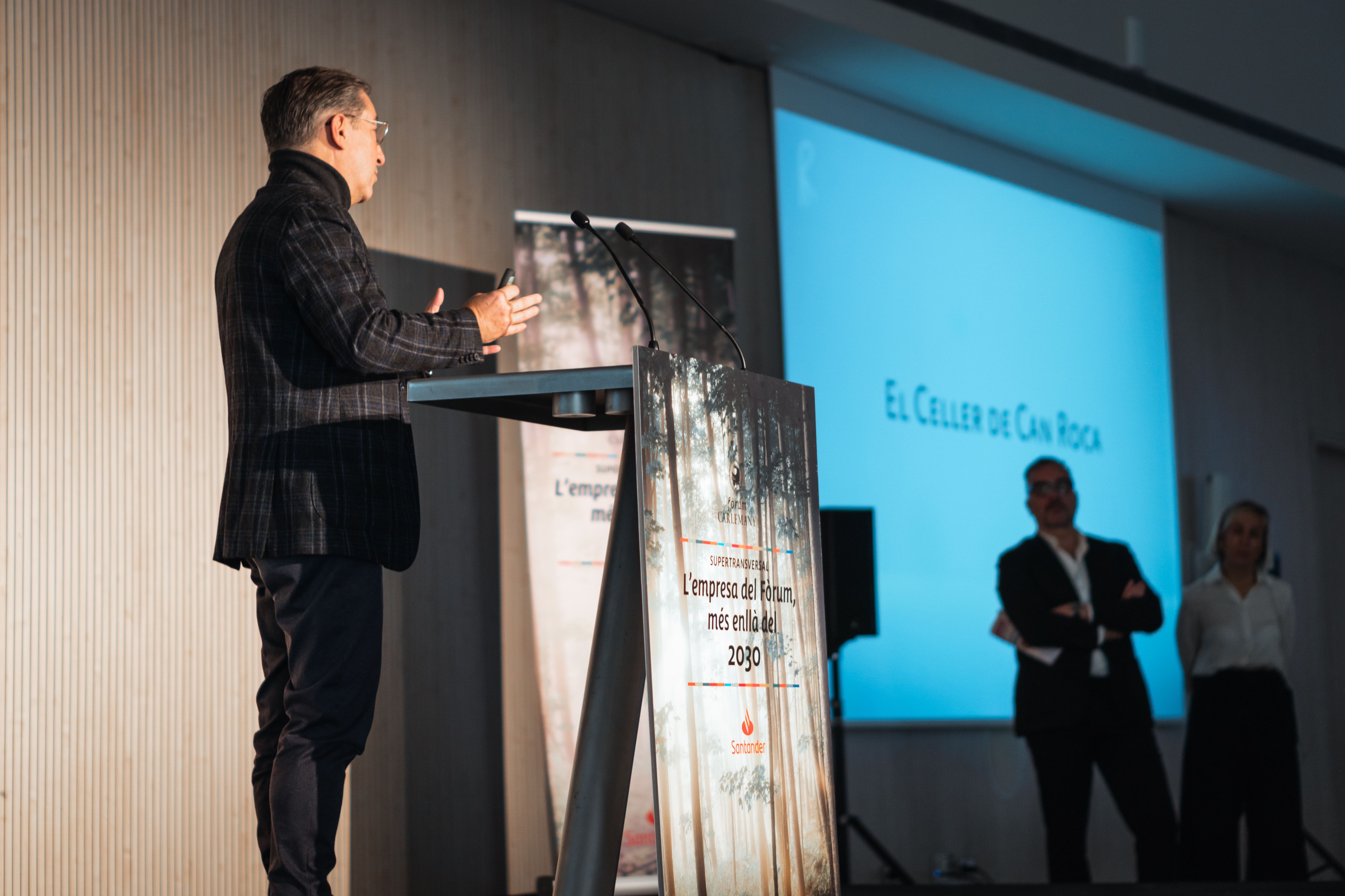 Joan Roca, durant les jornades del Fòrum Carlemany | Cedida