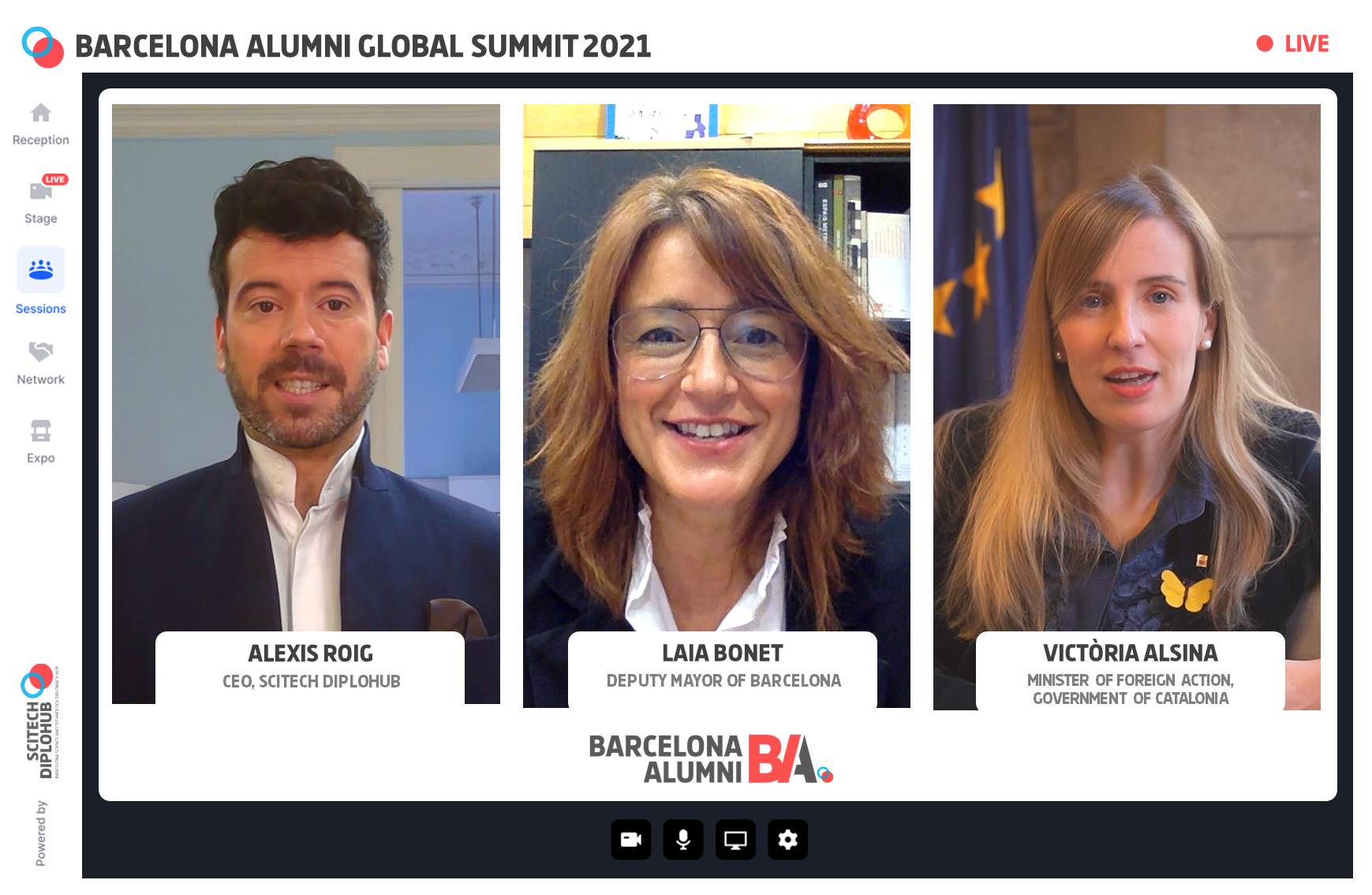 Intervenciones institucionales del Barcelona Alumni Global Summit 2021| Cedida