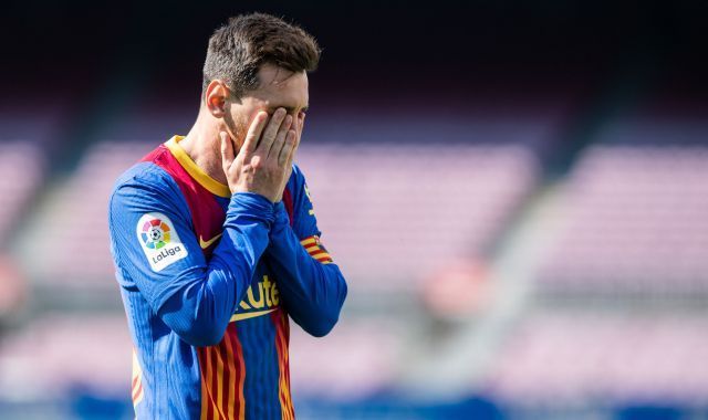 El futbolista Leo Messi en un partit al Camp Nou contra l'Atlético de Madrid. | EP