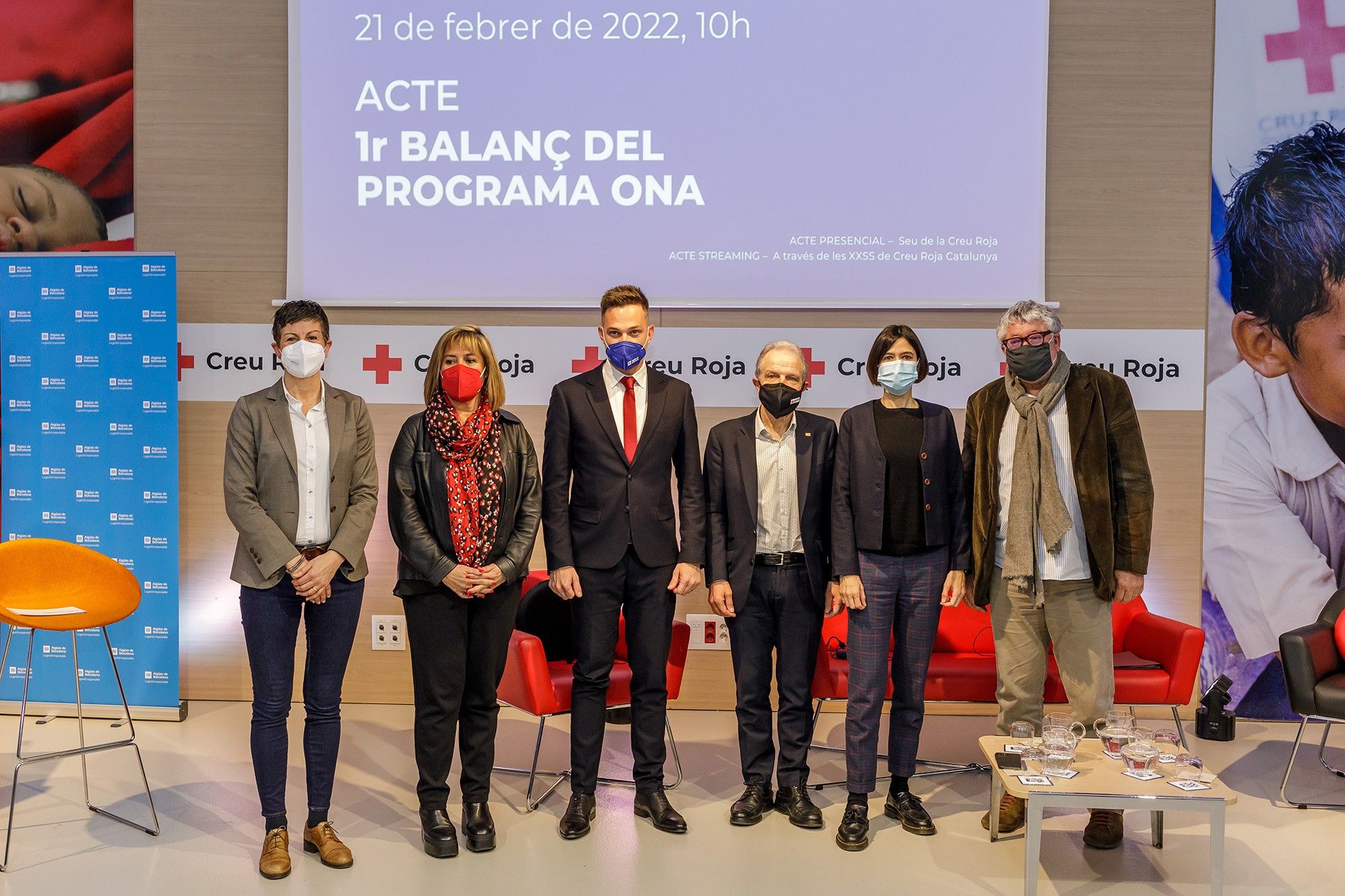 Els ponents de l'acte de presentació de resultats del Projecte Ona | Cedida Els ponents de l'acte de presentació de resultats del Projecte Ona | Cedida