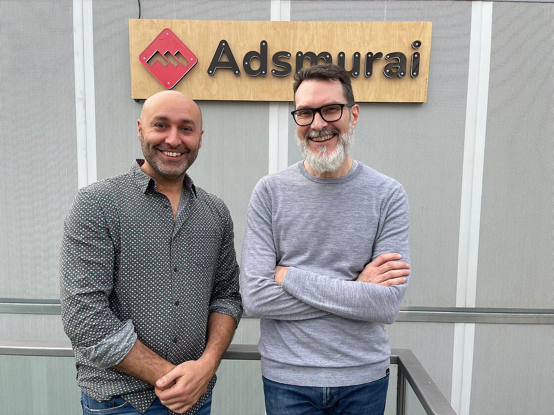 Marc Elena, CEO y fundador d’Adsmurai, y Víctor Puig, CEO de Zinkdo | Cedida Marc Elena, CEO y fundador d’Adsmurai, y Víctor Puig, CEO de Zinkdo | Cedida