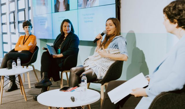 Les ponents de la presentació del Gender Equality Tech Hub | Cedida