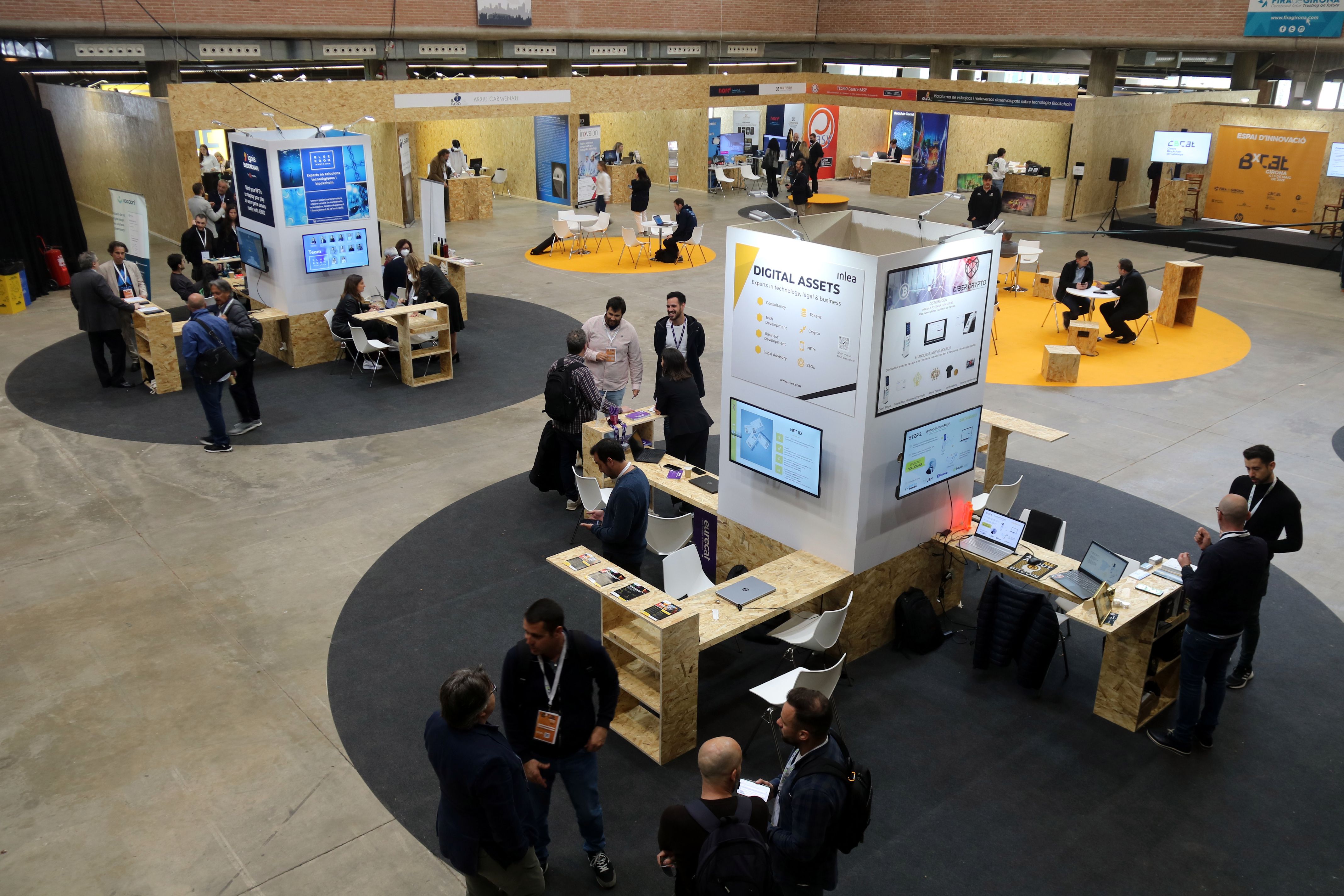 La segunda feria BxCat que se celebra en el Palau de Ferias de Girona | ACN La segunda feria BxCat que se celebra en el Palau de Ferias de Girona | ACN