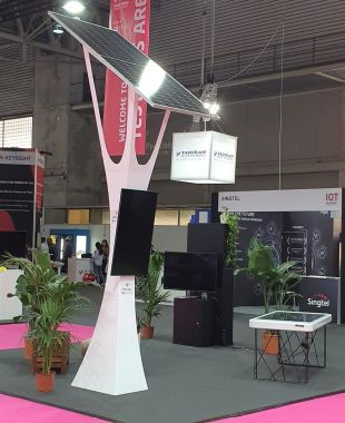 L'Smart Totem de Vadecity, a la testbed area de l'IoT Solutions World Congress