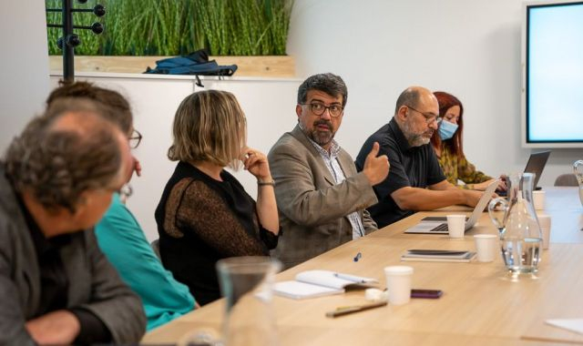 Genís Roca  en la mesa de debate | Carolina Santos