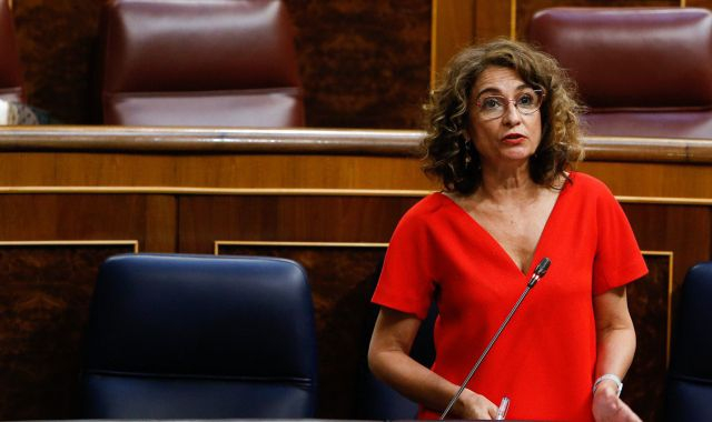 La ministra d'Hisenda, María Jesús Montero, en una sessió al Congrés | Congrés dels Diputats