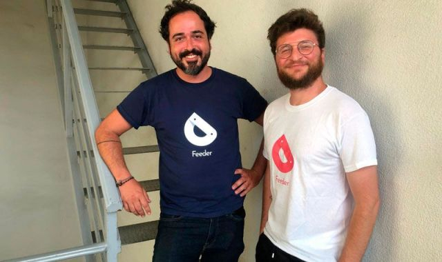 Pablo Filomeno i Mauro Gadaleta cofundadors de la startup Feeder | Cedida