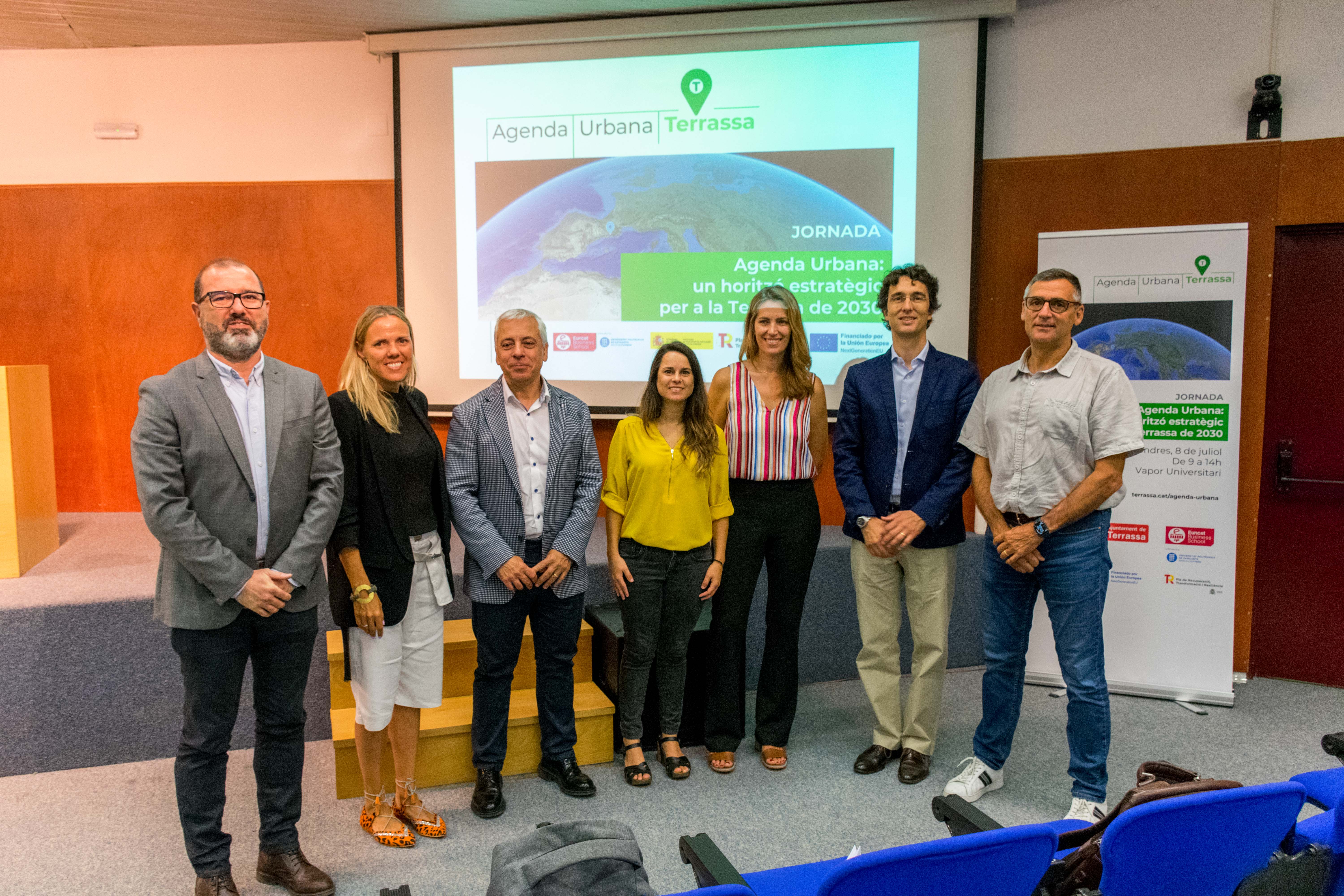 Els participants en l'acte Agenda Urbana: un horitzó estratègic per a la Terrassa del 2030 |Carmelo Jiménez Els participants en l'acte Agenda Urbana: un horitzó estratègic per a la Terrassa del 2030 |Carmelo Jiménez