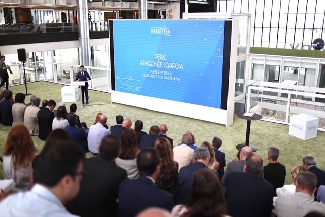 El president de la Generalitat, Pere Aragonès, a la presentació del Pacte Nacional per a la Indústria El president de la Generalitat, Pere Aragonès, a la presentació del Pacte Nacional per a la Indústria