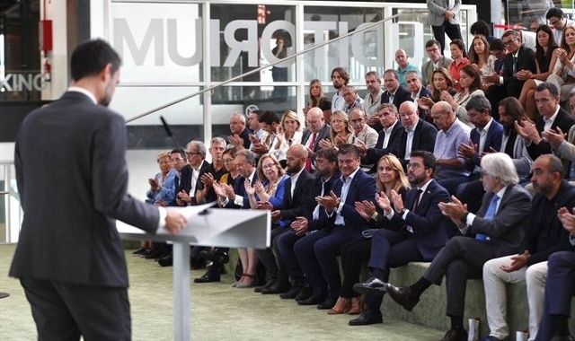 El conseller d'Empresa i Treball, Roger Torrent, en roda de premsa El conseller d'Empresa i Treball, Roger Torrent, en roda de premsa