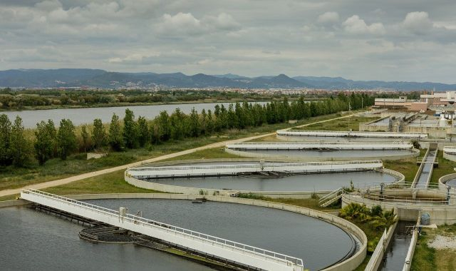 Vista de la depuradora del Baix Llobregat  | Cedida