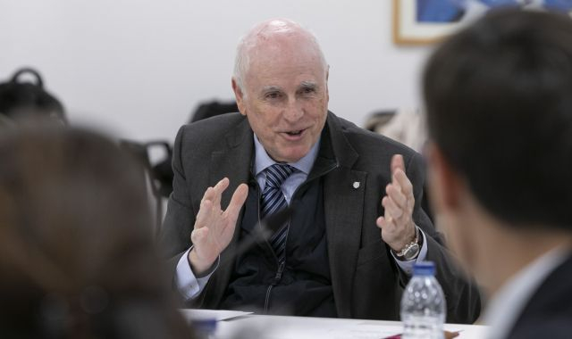 Ramon Talamàs, presidente de la Cámara de Comercio de Terrassa y moderador del acto | Marc Libre Ramon Talamàs, presidente de la Cámara de Comercio de Terrassa y moderador del acto | Marc Libre