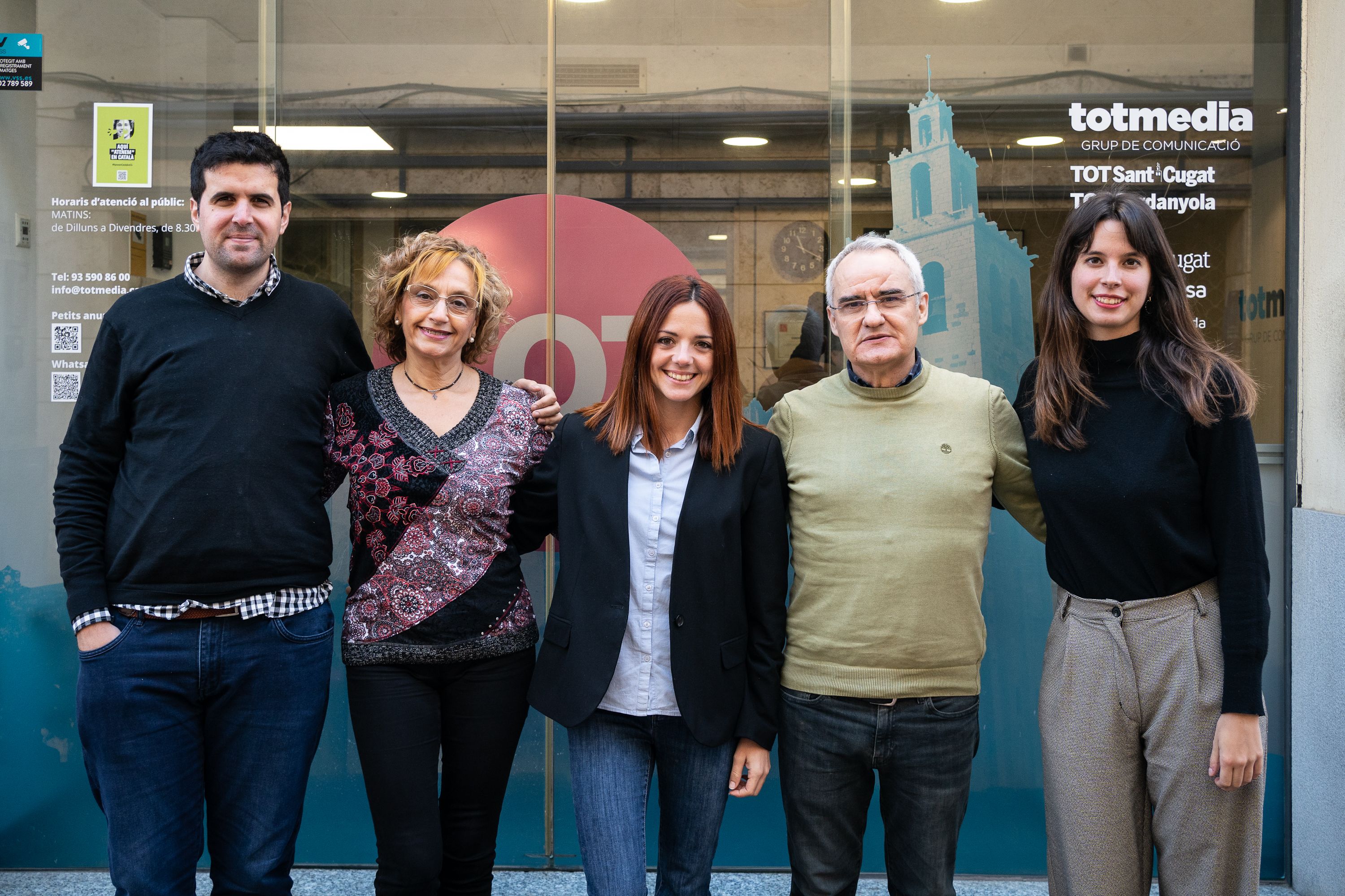 De izquiera a derecha, Aleix Ramírez, Teresa Montalat, Elena Busquets, Josep Maria Casas y Gemma Fontseca | Mireia Comas