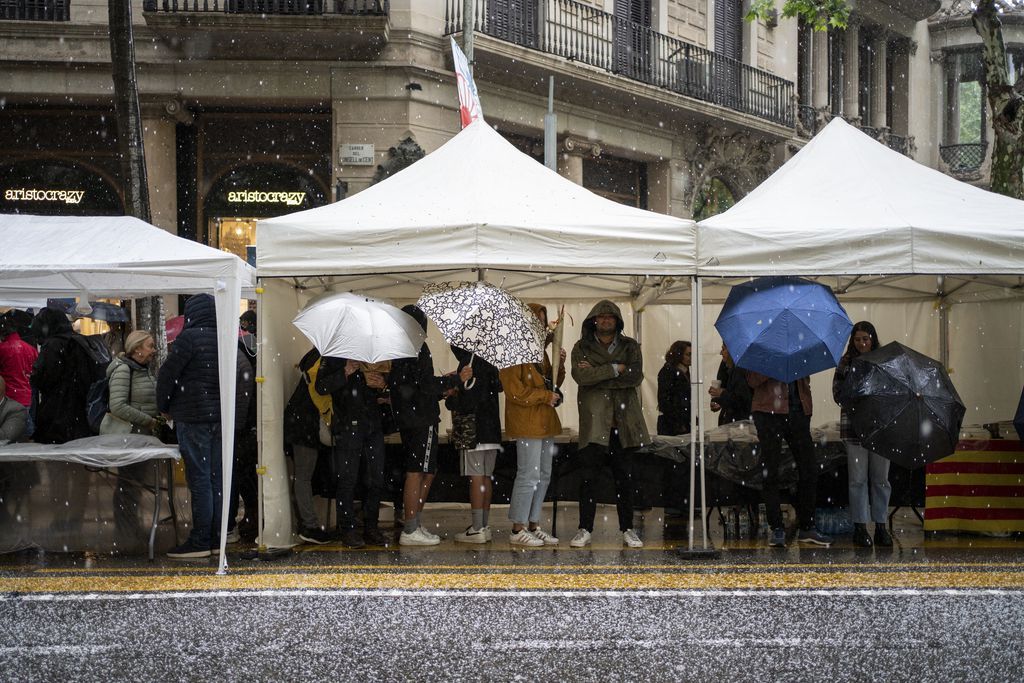 Imagen del temporal del último Sant Jordi | Ajuntament de Barcelona Imagen del temporal del último Sant Jordi | Ajuntament de Barcelona