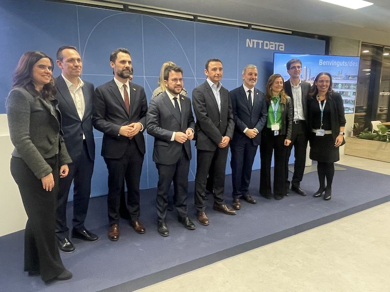Pere Aragonès ha inaugurar la seu corporativa a Barcelona de NTT Data Pere Aragonès ha inaugurar la seu corporativa a Barcelona de NTT Data
