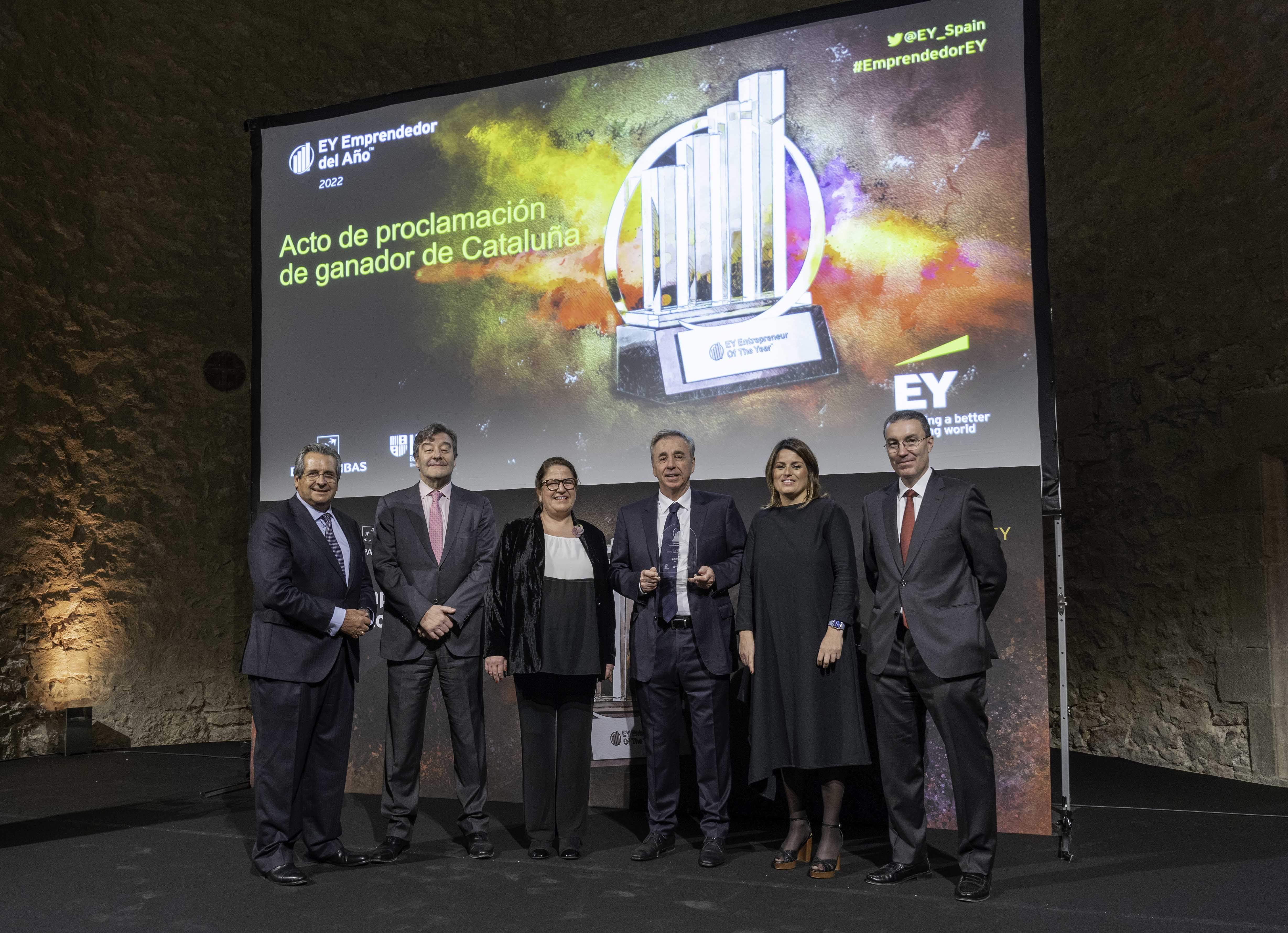 Josep Esteve Oró recibió el premio Emprendedor del Año, concedido por EY, en un acto en el MNAC | Cedida Josep Esteve Oró recibió el premio Emprendedor del Año, concedido por EY, en un acto en el MNAC | Cedida