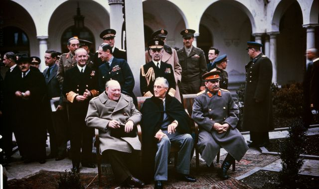 Yalta Conference 1945 Churchill, Stalin, Roosevelt