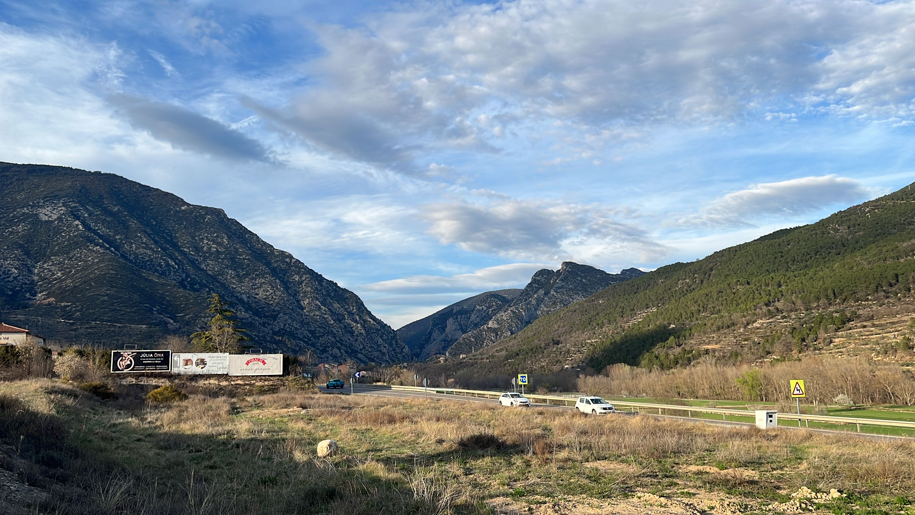 Una parte de los terrenos que ocupará el polígono Vilansats d'Organyà | Cedida Una parte de los terrenos que ocupará el polígono Vilansats d'Organyà | Cedida