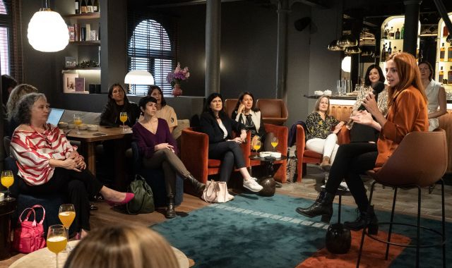 Natalie Batlle, Eva Vila-Massanes i Liana Grieg, fundadores de Juno House | Mireia Comas Natalie Batlle, Eva Vila-Massanes i Liana Grieg, fundadores de Juno House | Mireia Comas