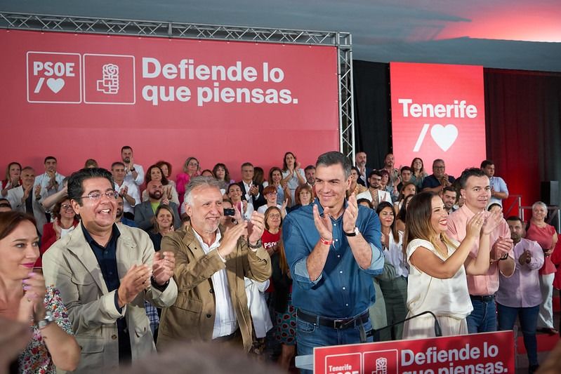 Pedro Sánchez en un acto en Tenerife | PSOE