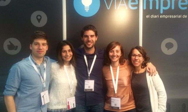 El primer equip de VIA Empresa el 2013, liderat per Laia Corbella | Cedida